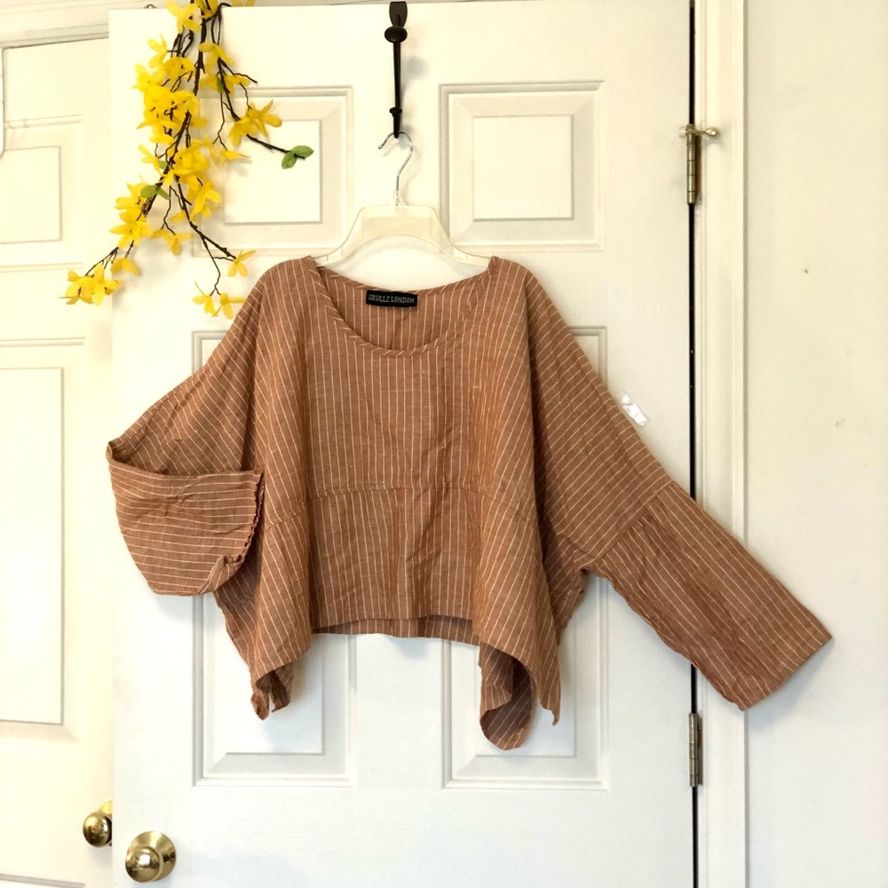Skullz London Lagen Look Linen Crop Top